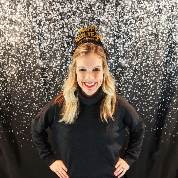 Black and Silver Party Backdrop - Picture 3 of 3